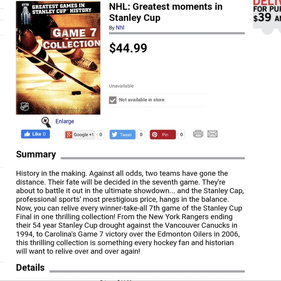 Game 7 collection - greatest games in Stanley cup history. New sealed DVD - Picture 2 of 4